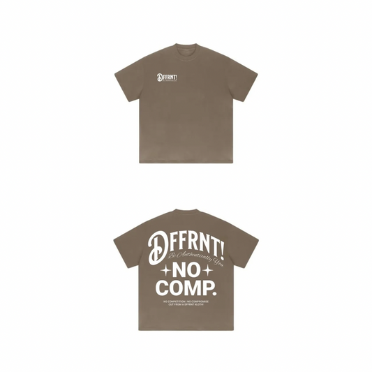 (LIGHT BROWN) NO COMP. HEAVYWEIGHT T-SHIRT